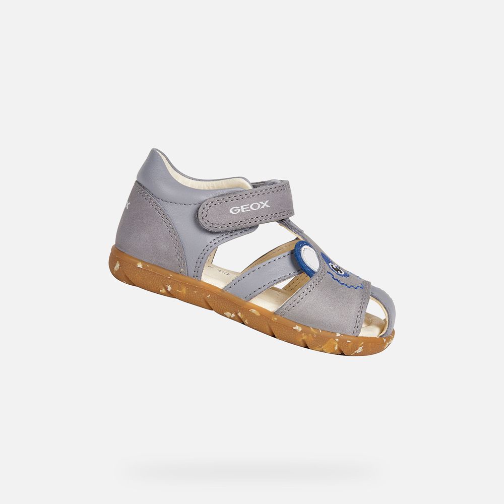 Geox Sandals Grey Alul Boy - Geox Baby Shoes - DIFRPM812